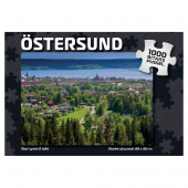 Puslespil: Östersund Stad i grönt & blått 1000 Brikker