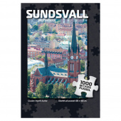 Puslespil: Sundsvall Gustav Adolfs kyrka 1000 Brikker