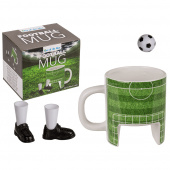 Football cup with feet and ball Football cup with feet and ball