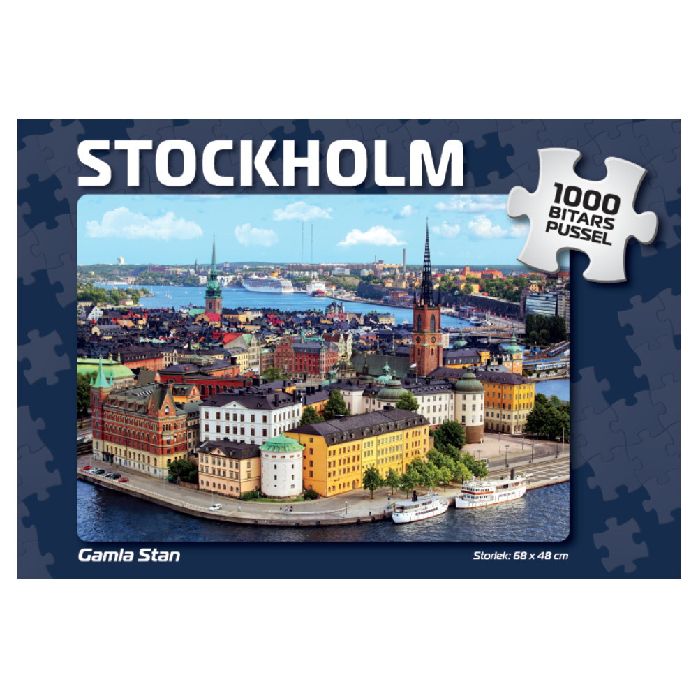 Puslespil: Stockholm Gamla Stan 1000 Brikker