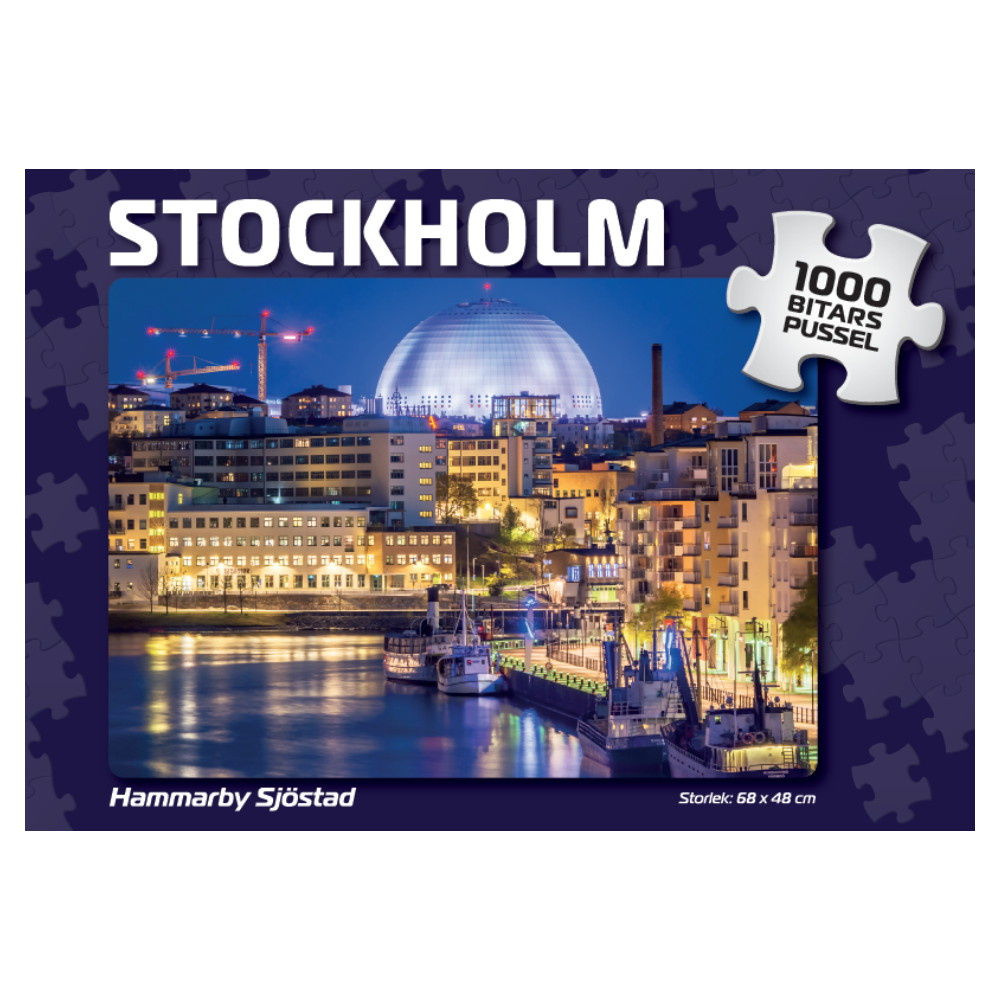Puslespil: Stockholm Hammarby Sjöstad 1000 Brikker