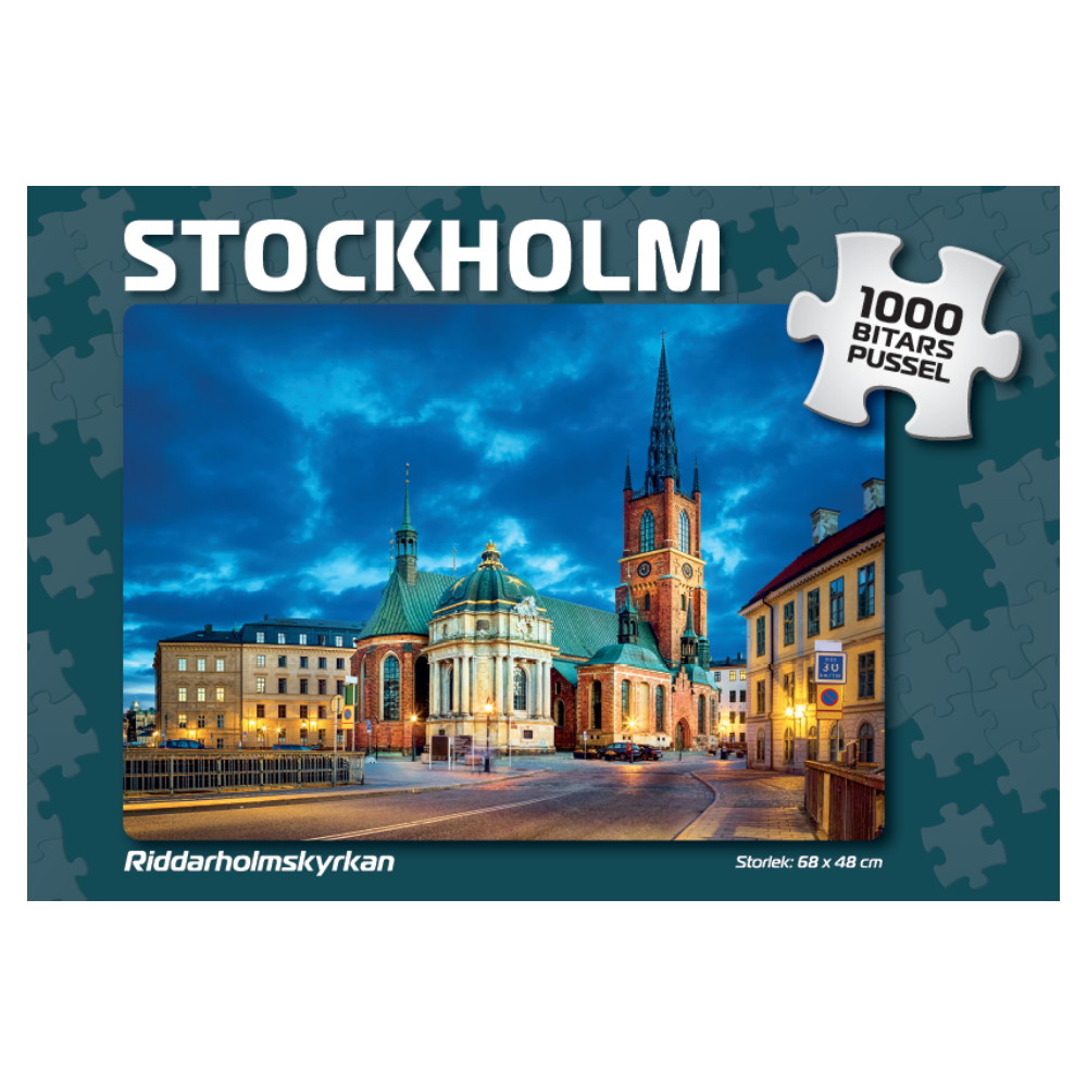 Puslespil: Stockholm Riddarholmskyrkan 1000 Brikker