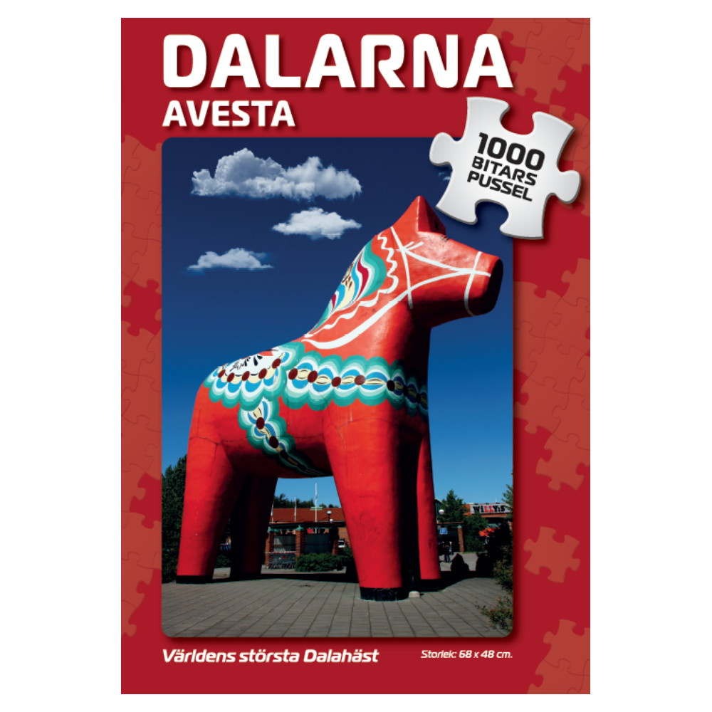 Puslespil: Avesta Världens största Dalahäst 1000 Brikker