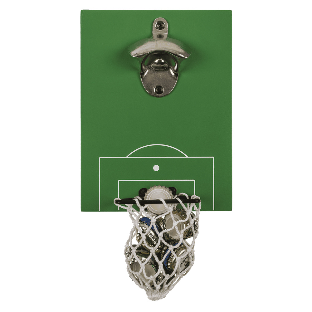 Metal bottle opener Football pitch with goal