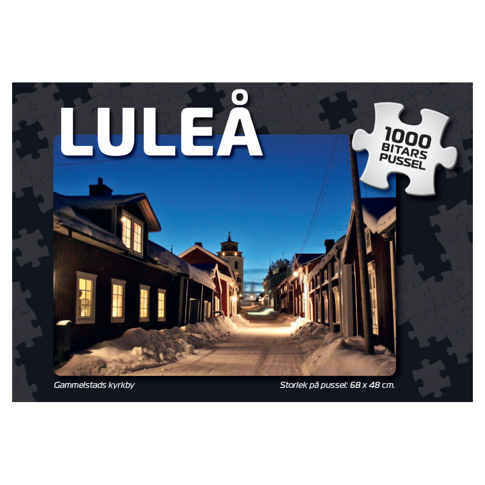 Puslespil: Luleå Gammelstads kyrkby 1000 Brikker