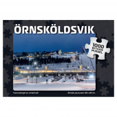 Puslespil: Örnsköldsvik Varvsberget en vinterkväll 1000 Brikker Puslespil: Örnsköldsvik Varvsberget en vinterkväll 1000 Brikker