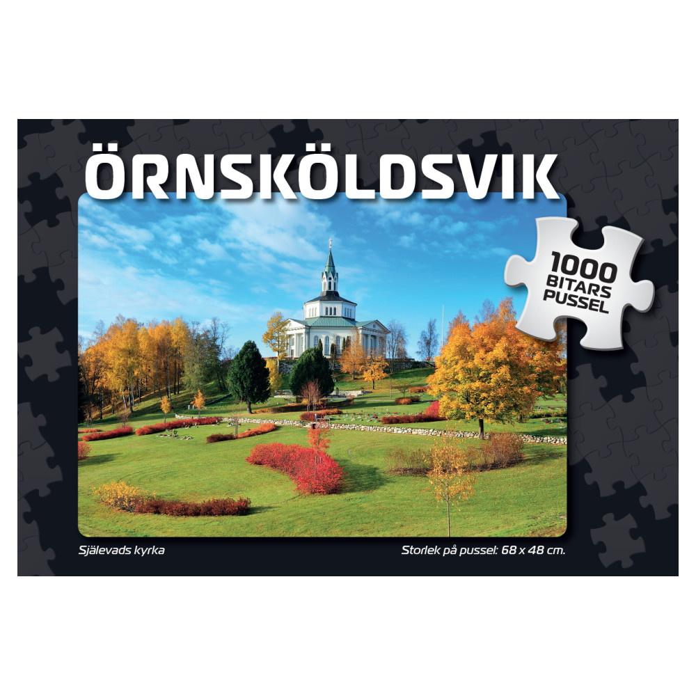 Puslespil: Örnsköldsvik Själevads kyrka 1000 Brikker
