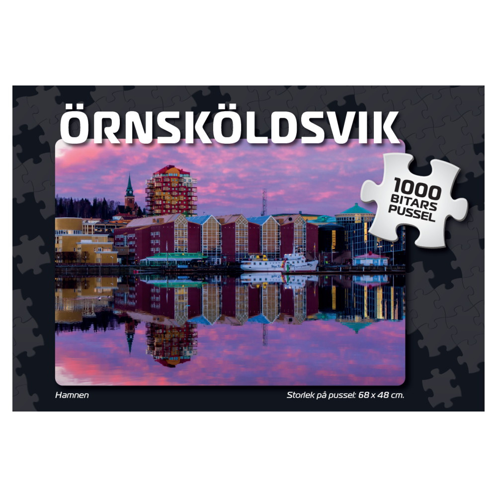 Puslespil: Örnsköldsvik Hamnen 1000 Brikker