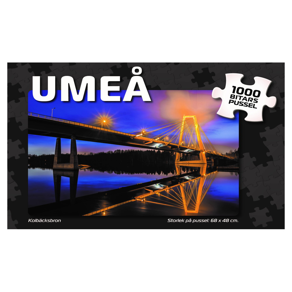Puslespil: Umeå Kolbäcksbron 1000 Brikker