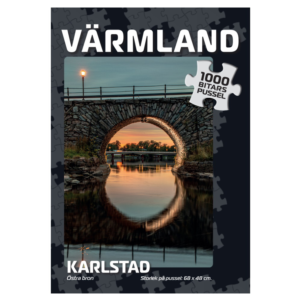 Puslespil: Karlstad Östra bron 1000 Brikker