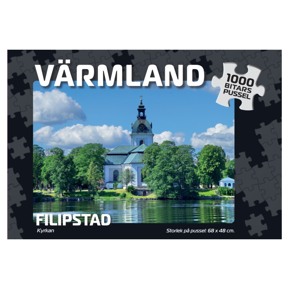 Puslespil: Filipstad Kyrkan 1000 Brikker