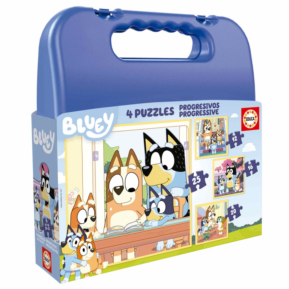 Puslespil: Bluey 12-25 Brikker