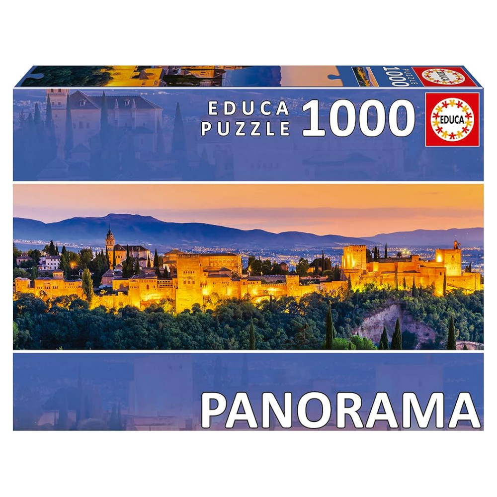 Educa Alhambra, Granada - Panorama 1000 Brikker