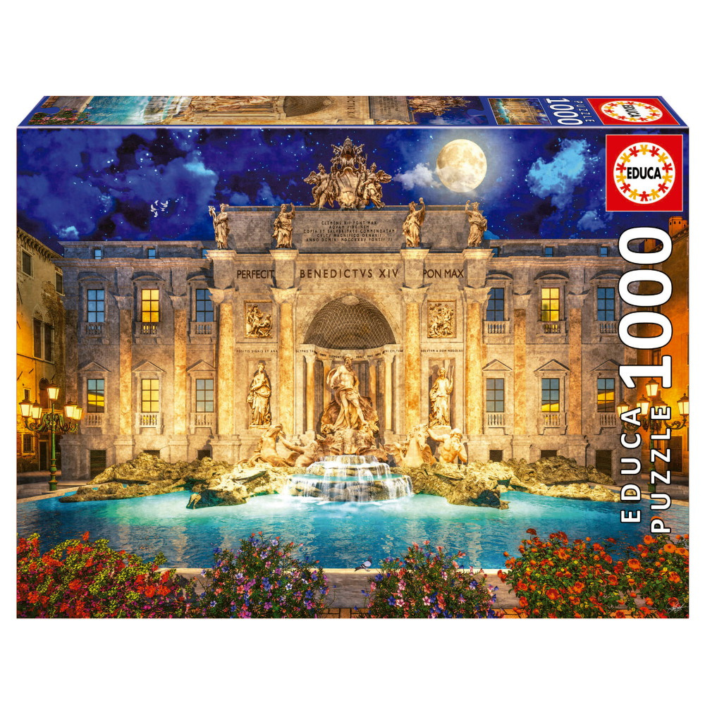 Educa Fontana Di Trevi, Rome 1000 Brikker