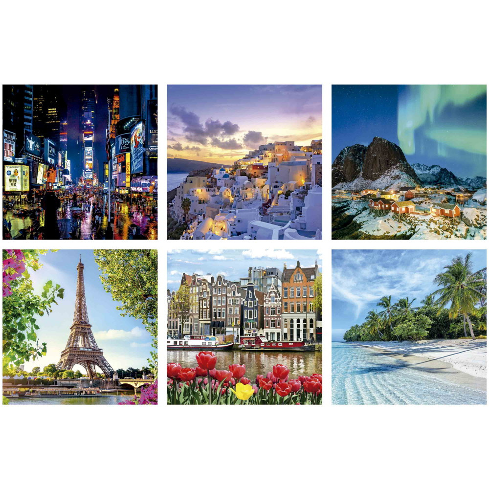 Educa 3D-terningpuslespil til rejser 216 Brikker