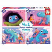 Educa Progressive: Friendly Dinos 20-80 Brikker Educa Progressive: Friendly Dinos 20-80 Brikker