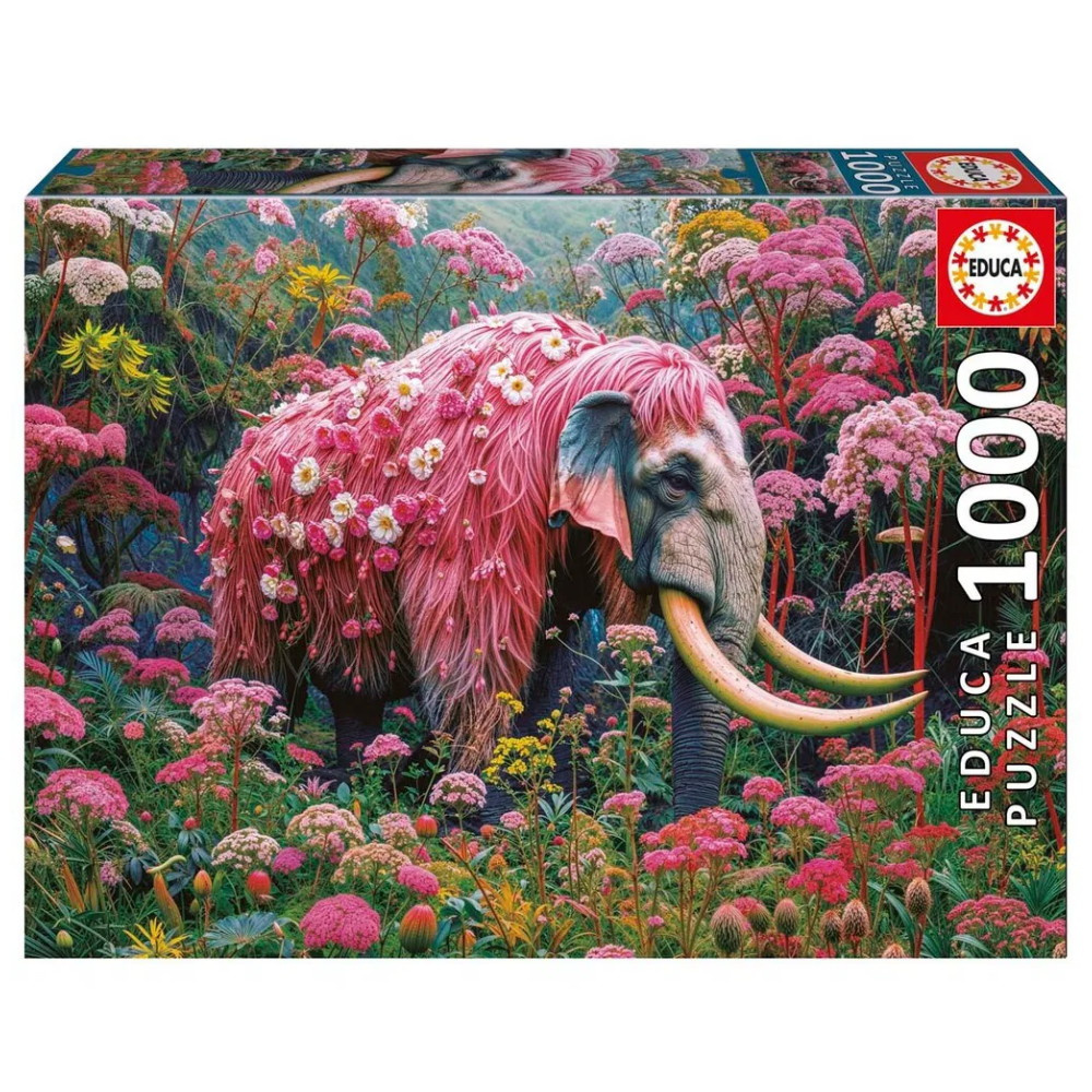 Educa: Floral elephant 1000 Brikker