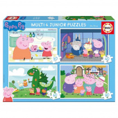 Educa: Peppa Pig - Multi 4, 20-80 Brikker Educa: Peppa Pig - Multi 4, 20-80 Brikker