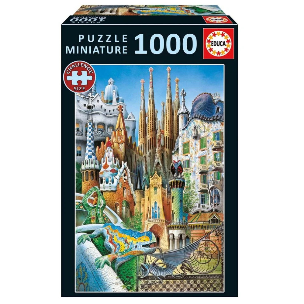 Educa Miniature: Collage Gaudi 1000 Brikker