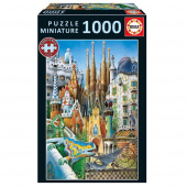 Educa Miniature: Collage Gaudi 1000 Brikker Educa Miniature: Collage Gaudi 1000 Brikker