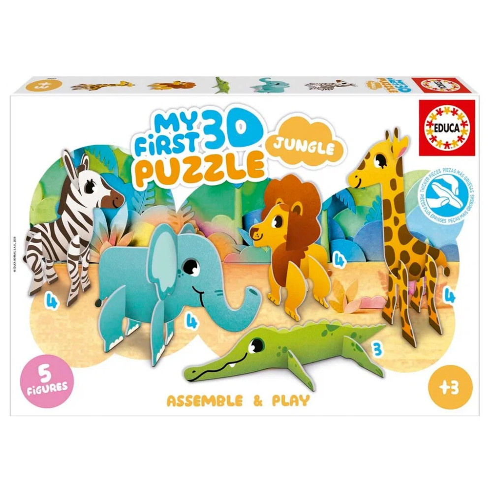 Educa My First 3D Puzzle - Jungle 19 Brikker