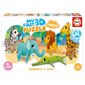 Educa My First 3D Puzzle - Jungle 19 Brikker Educa My First 3D Puzzle - Jungle 19 Brikker