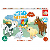 Educa My First 3D Puzzle - Farm 18 Brikker Educa My First 3D Puzzle - Farm 18 Brikker