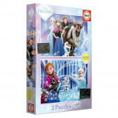 Educa Puslespil: Frozen Neon 2x100 Pcs Educa Puslespil: Frozen Neon 2x100 Pcs
