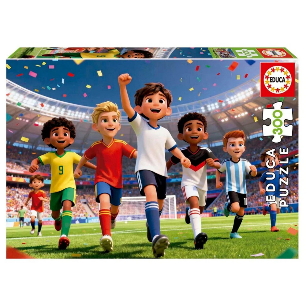 Educa Puslespil: Soccer world 300 Brikker