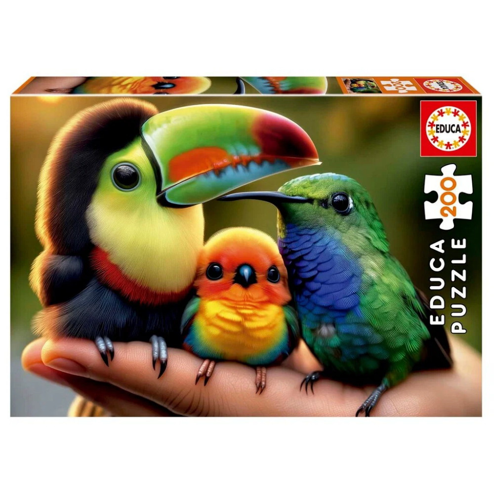 Educa Puslespil: Baby birds 200 Brikker