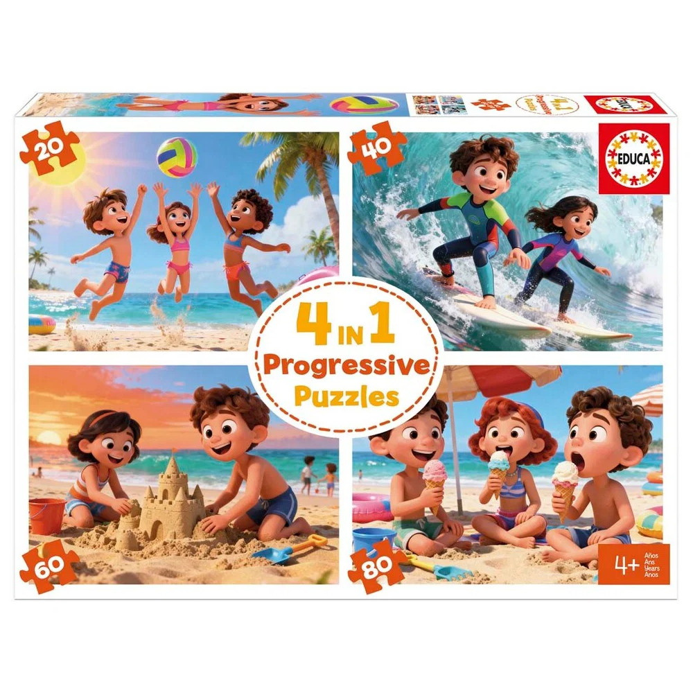 Educa Progressive: Day at the beach 20-80 Brikker