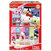 Educa Puslespil: Hello Kitty Super Style 2 x 25 Brikker Educa Puslespil: Hello Kitty Super Style 2 x 25 Brikker