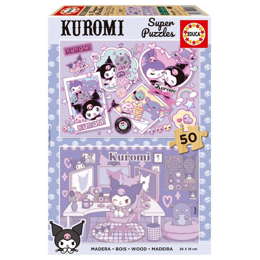 Educa Puslespil:  Kuromi 2 x 50 Brikker