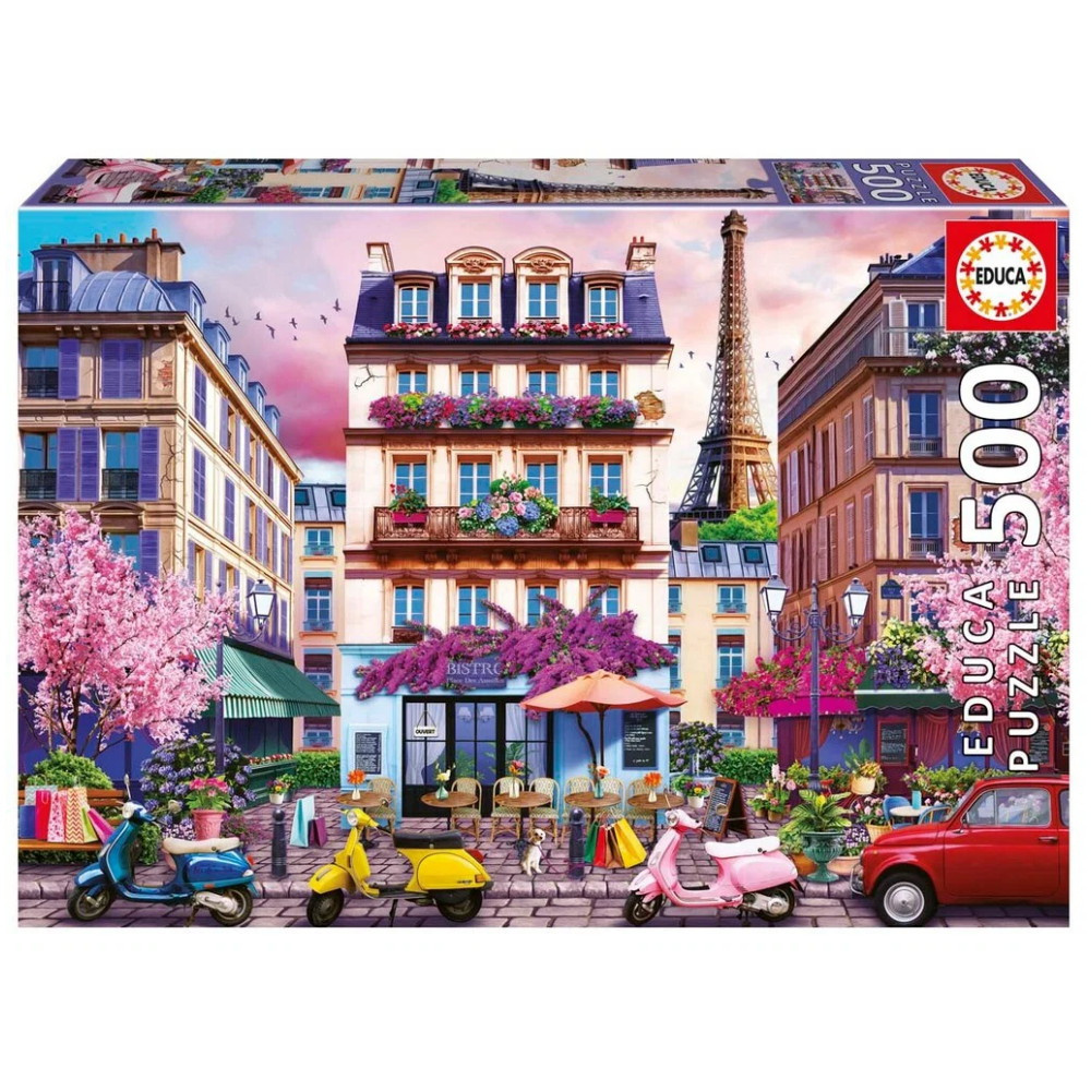 Educa Puslespil: Paris Shopping District 500 Brikker
