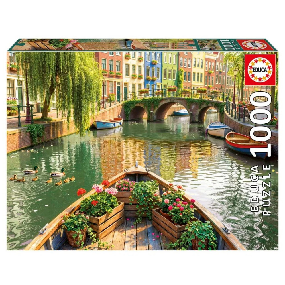 Educa Puslespil: Amsterdam boat ride 1000 Brikker