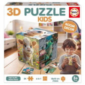 Educa 3D Puslespil Kube Kids - Baby Animals 54 Brikker Educa 3D Puslespil Kube Kids - Baby Animals 54 Brikker