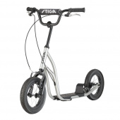 Air Scooter 12'' Solid Tire Silver Black