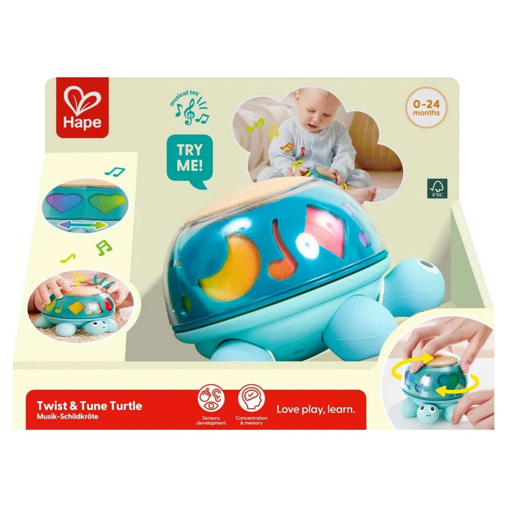 Hape Twist & Tune Skildpadde