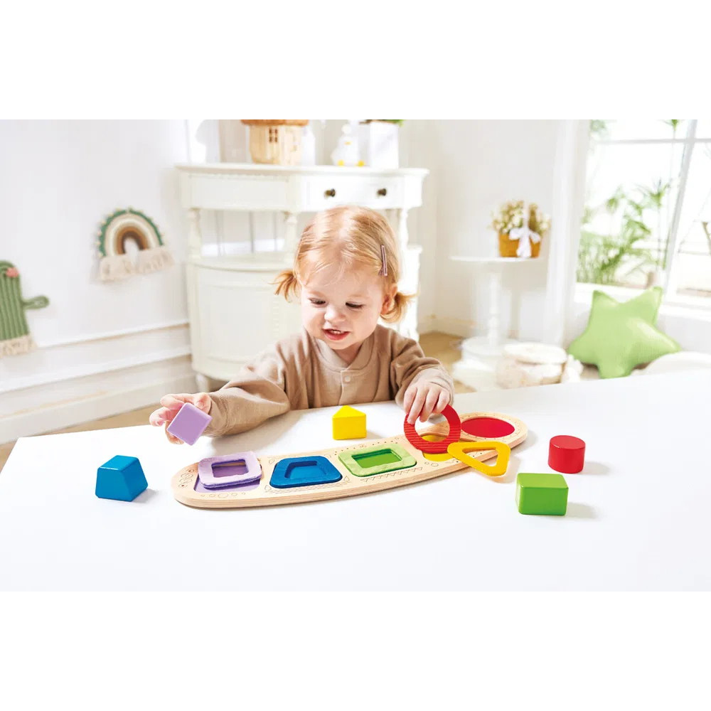 Hape Farve- Og Formsorteringspuslespil