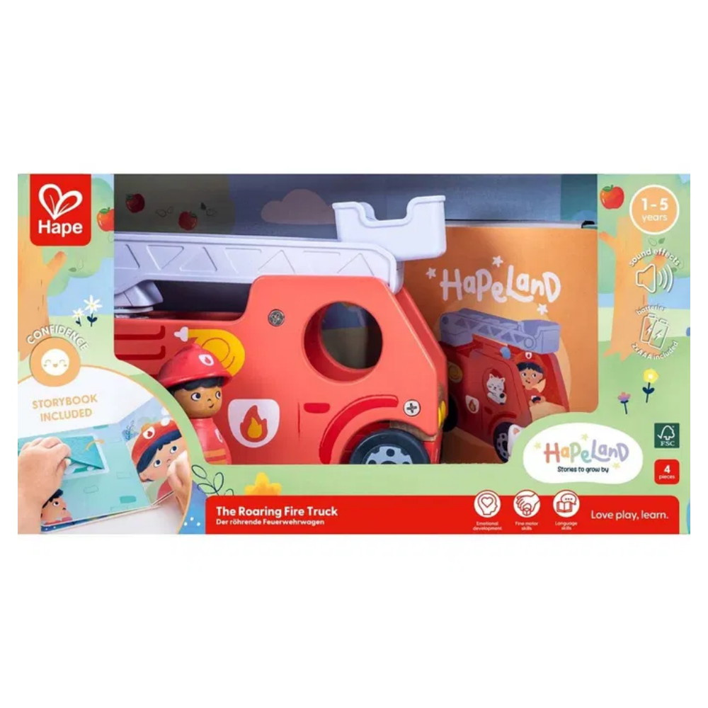 Hape Støjende brandbil med lyd