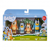 The Bluey family, 4 pack Figures