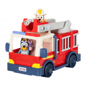 Bluey playset with fire engine