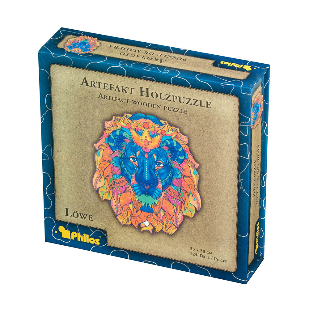 Artefakt Wooden Puzzle - Lion 124 brikker