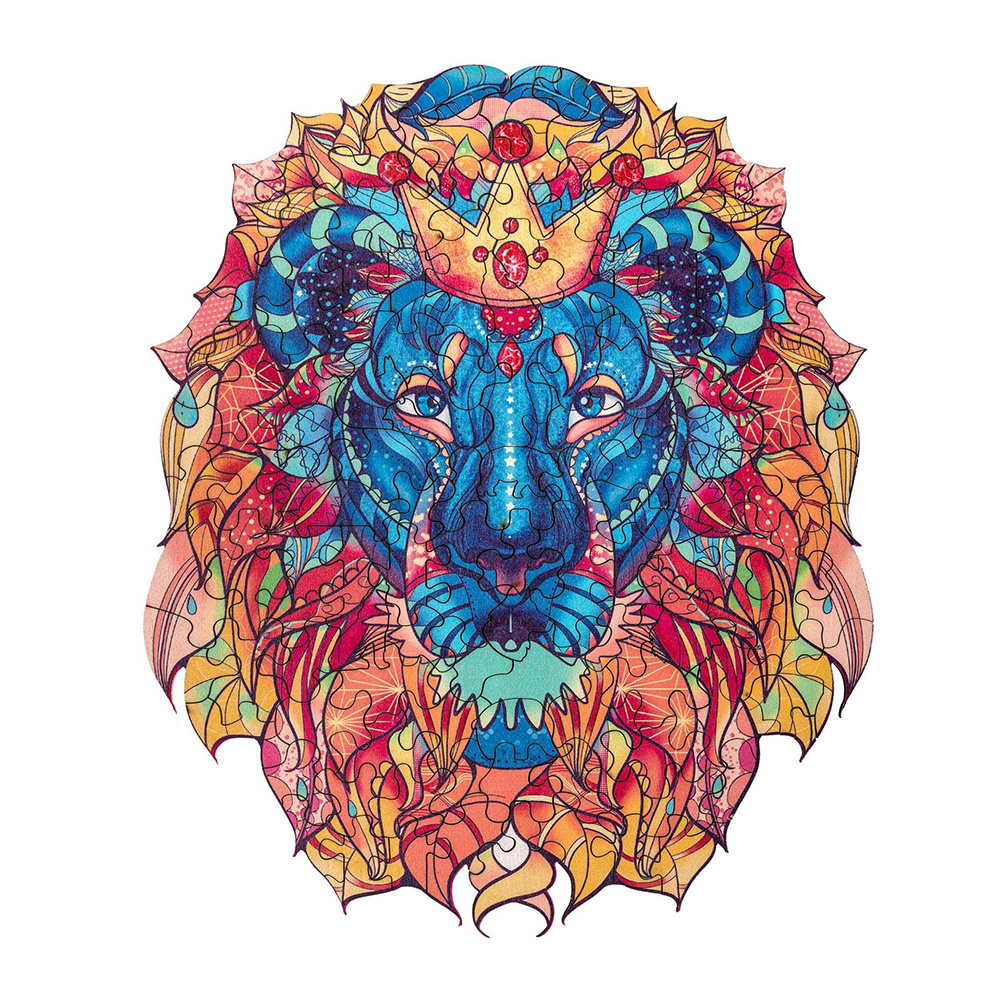 Artefakt Wooden Puzzle - Lion 124 brikker