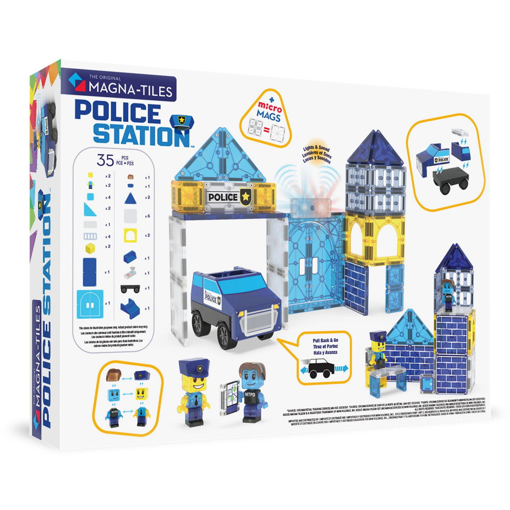 Magna-Tiles Politistation 35 stykker
