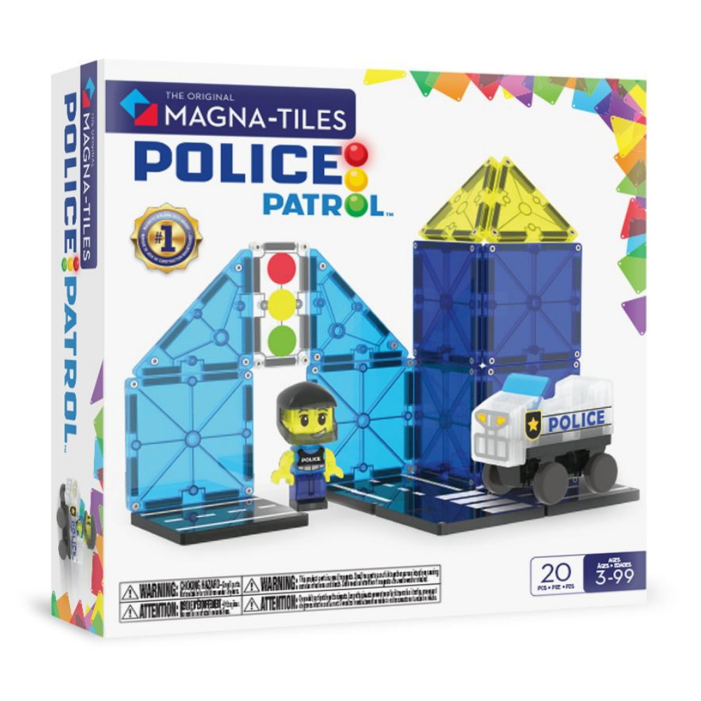 Magna-Tiles Politipatrulje 20 stykker