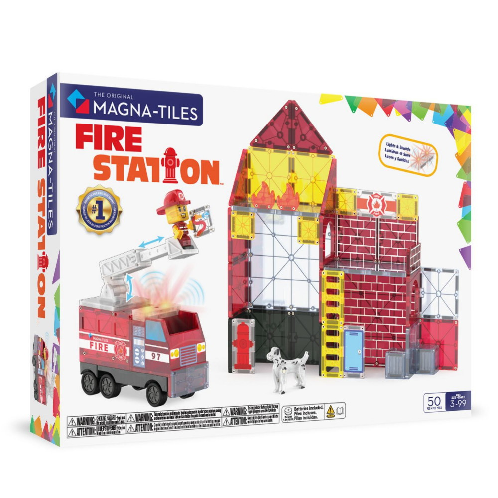 Magna-Tiles Brandstation med lys og lyd 50 dele