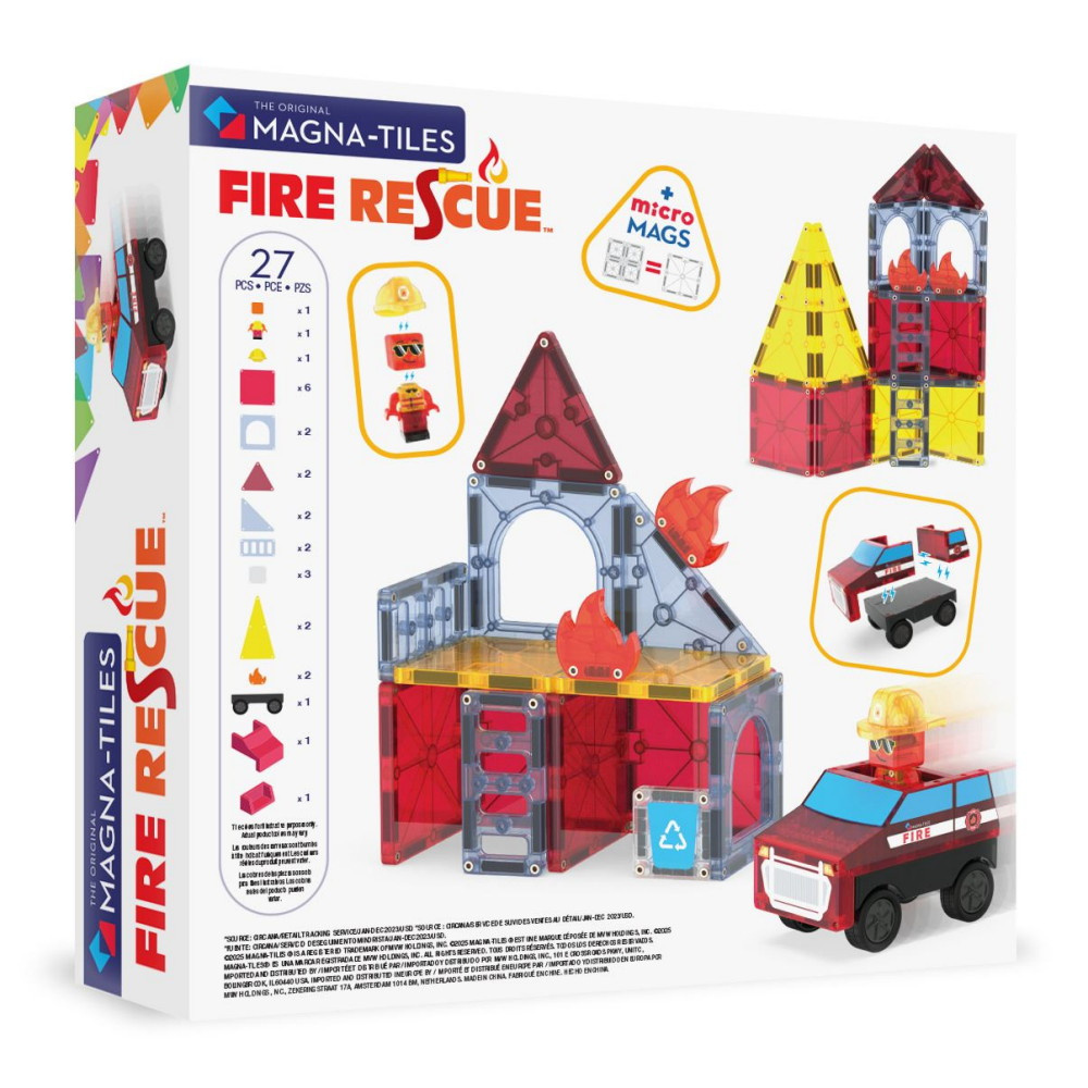 Magna-Tiles Brand- og redningsstation 27 dele