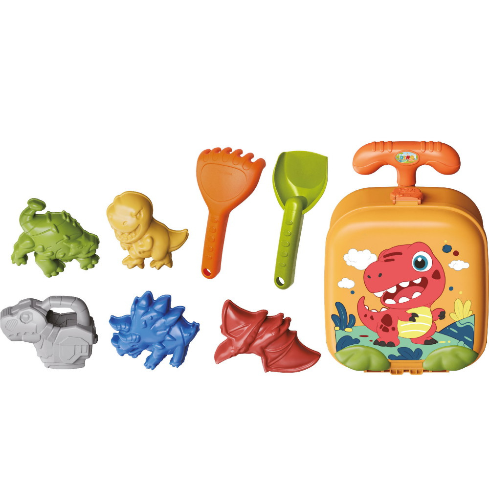 Dino-strandsæt med 8 dele