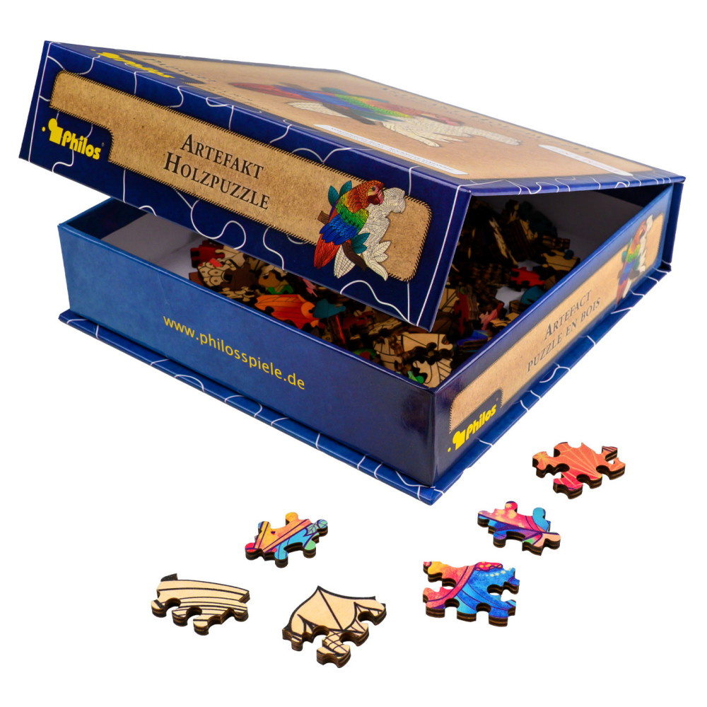 Artefakt Wooden Puzzle - Parrot 172 Brikker